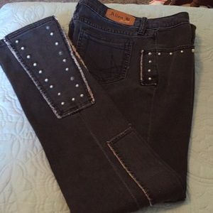 Allen B. Jeans embellished with silver studs